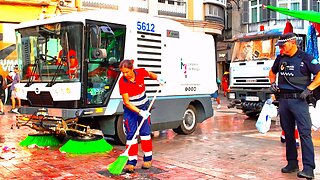Cleaning Machines at Work