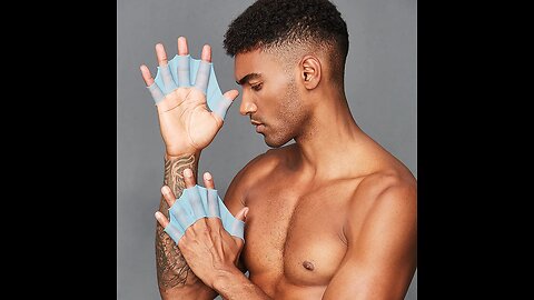 Ultra-Thin Webbed Swimming Finger Gloves, for Surfing, Snorkeling, Diving (1 Pair)