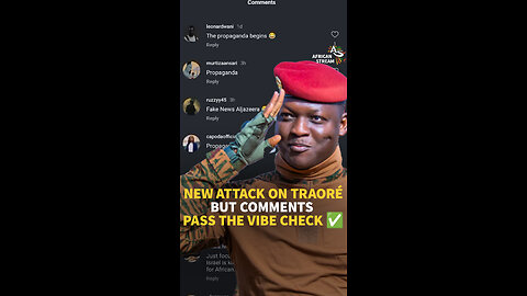 NEW ATTACK ON TRAORÉ BUT COMMENTS PASS THE VIBE CHECK ✅