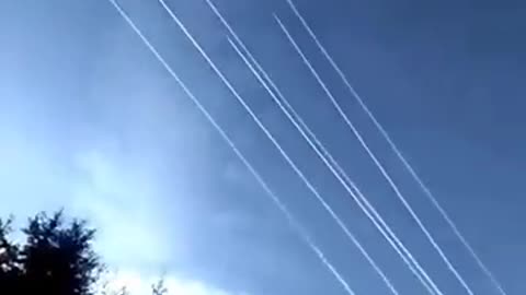 It’s just 6 Commercial Planes all leaving the same airport at the same time