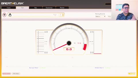 Treino com o powerbreathe