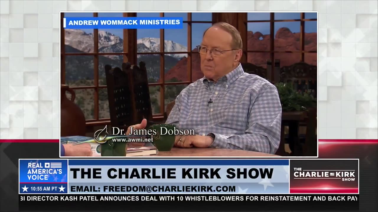 CHARLIE KIRK HONORS DR. JAMES DOBSON