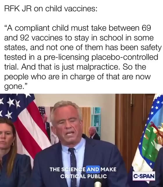 ⛔️RFK Jr. on child vaccines - "In 1986, there were 11 vaccines - TODAY 69 > 92 VAX