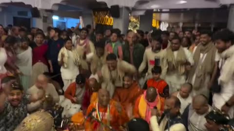 Temple kirtan at Iskcon Mayapur, India January 2026