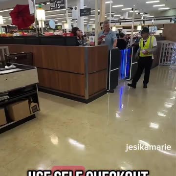 Wall Street Apes - California resident shows her grocery store