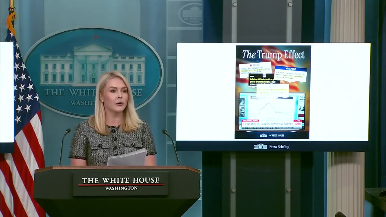 🚨🔥Karoline Leavitt on inflation drops SMASHING expectations for the second month in a row: