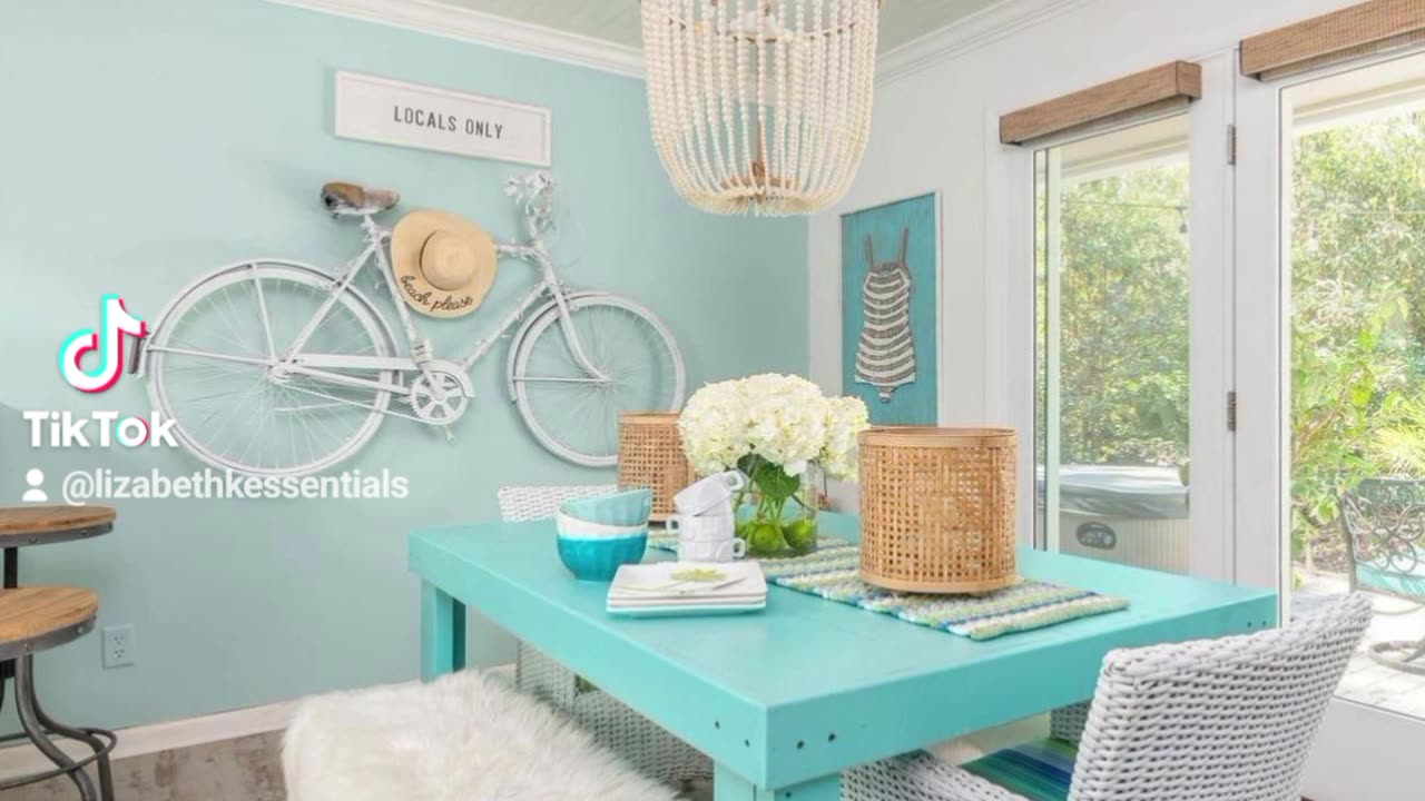 Beach House Decor Inspiration 💜💛