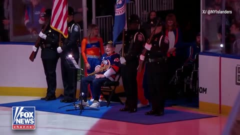 104-Year-Old WWII Veteran Captivates America with National Anthem