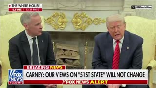 Watch PM Carney’s Body Language as President Trump tells him straight to his face Canada is Useless