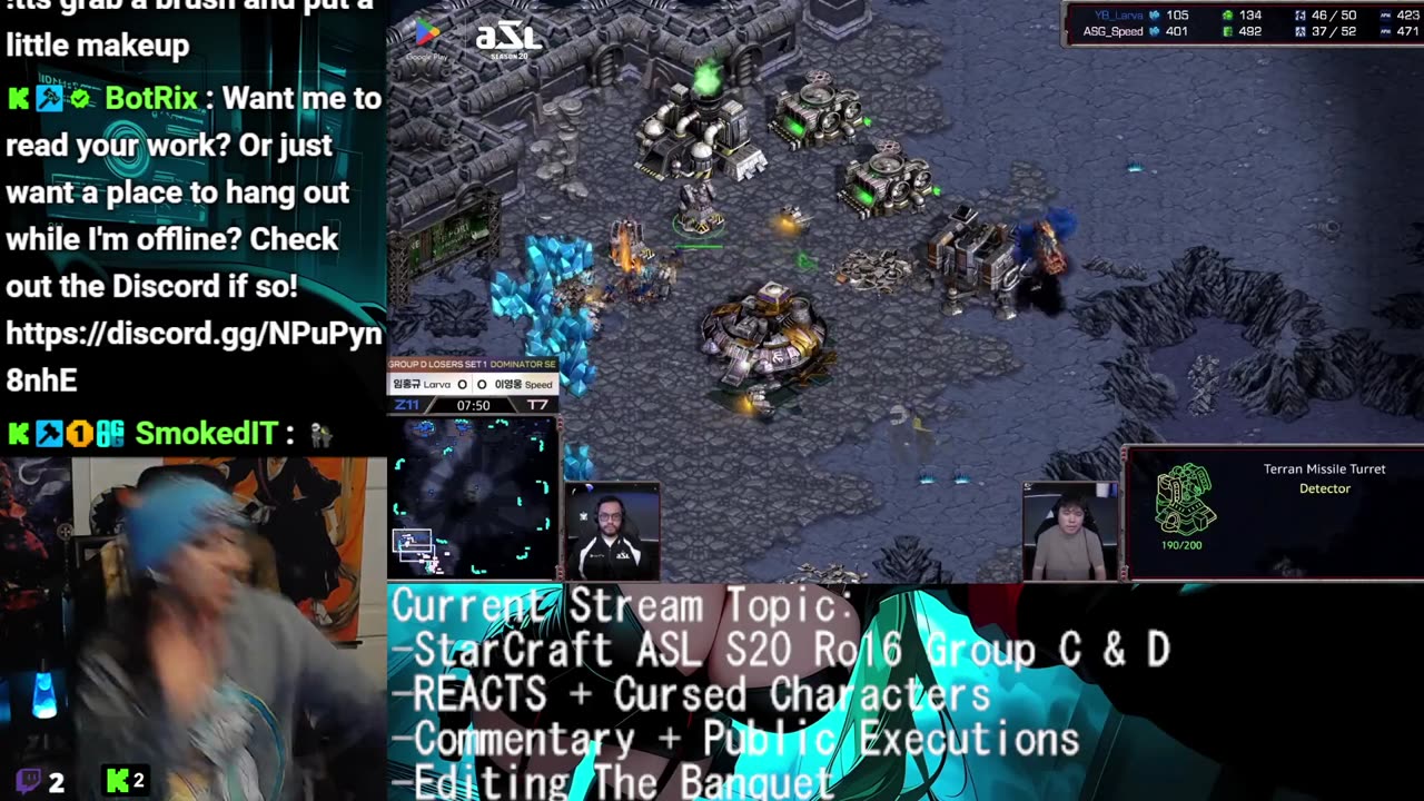 Beta Reading + REACTS + Commentary + Starcraft ASL S20 Ro16 Group C & D! Cursed Characters Explained!