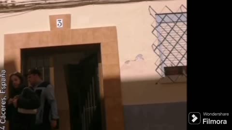 Así reacciona uno de mis perros cuando ve desconocidos en nuestro edificio