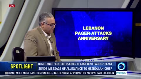 Arnold August on Press TV Anniversary of Pager Attack Lebanon 17/09/25.