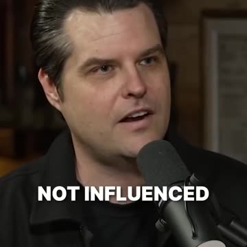 Matt Gaetz ~ Cursed as an Honest politician | refused PAC's