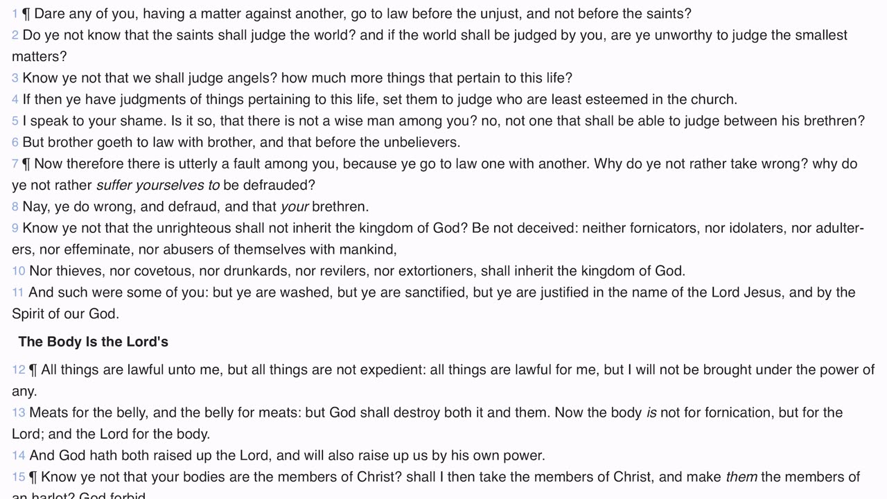 1 Corinthians 6