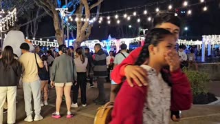 Marcher de Noël à Baguio aux Philippines