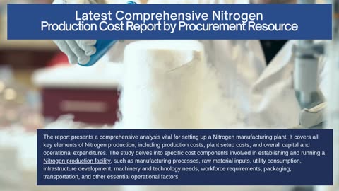 Nitrogen Production Cost Analysis Report