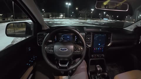 2024 Ford Ranger XLT (2.7 4x4) - POV Night Drive (Binaural Audio)