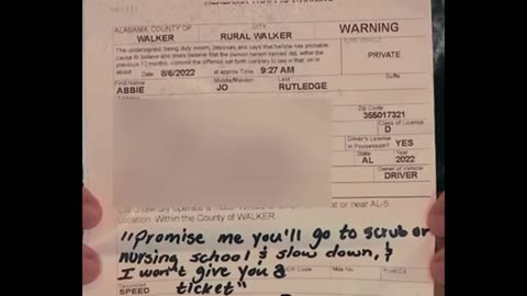 Instead of a fine, he gave him advice