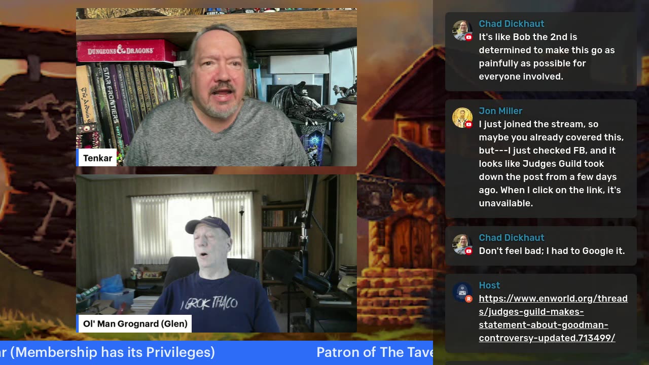 Tavern Chat Live! Friday, May 23 @ 1 PM ET