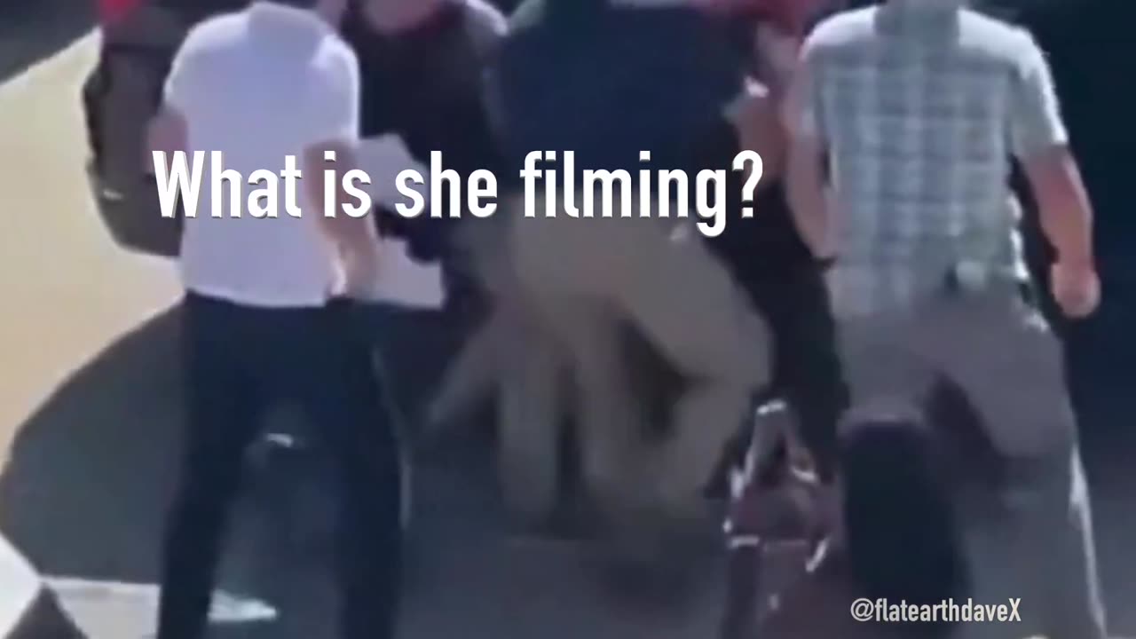 Flat Earth Dave - The evacuation scene. #CharlieKirkshot #CharlieKirk