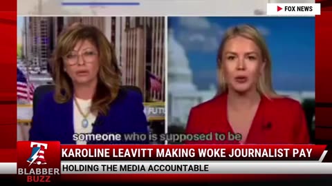 Karoline Leavitt Making Woke Journalist Pay