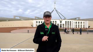 Farmer Wade live at Parliament House, Canberra - Anne won't talk to us - 25/7/2025