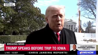 Trump says he thinks Kristi Noem is "doing a very good job."