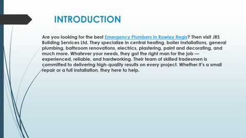 Looking for the best Emergency Plumbers in Rowley Regis