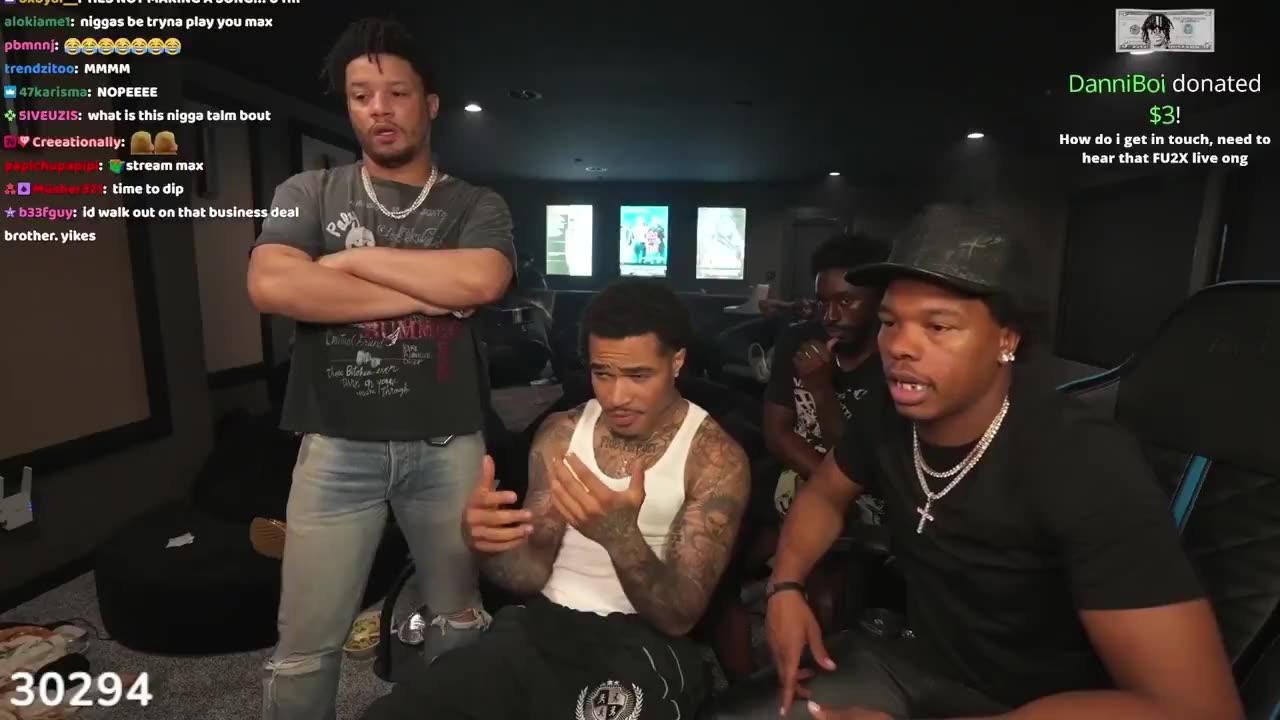 Lil Baby told PlaqueBoyMax that he wanted half of the streaming revenue from his In the Booth stream
