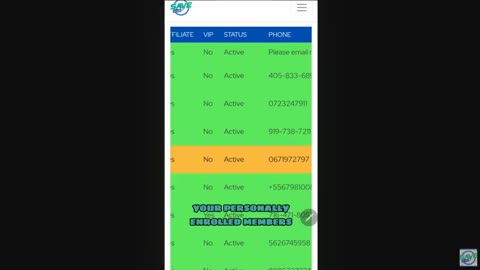 SAVE CLUB - See & check if your members have PAID ? - Mobile Phone Live Demo - TOP TEAM ROB BUSER