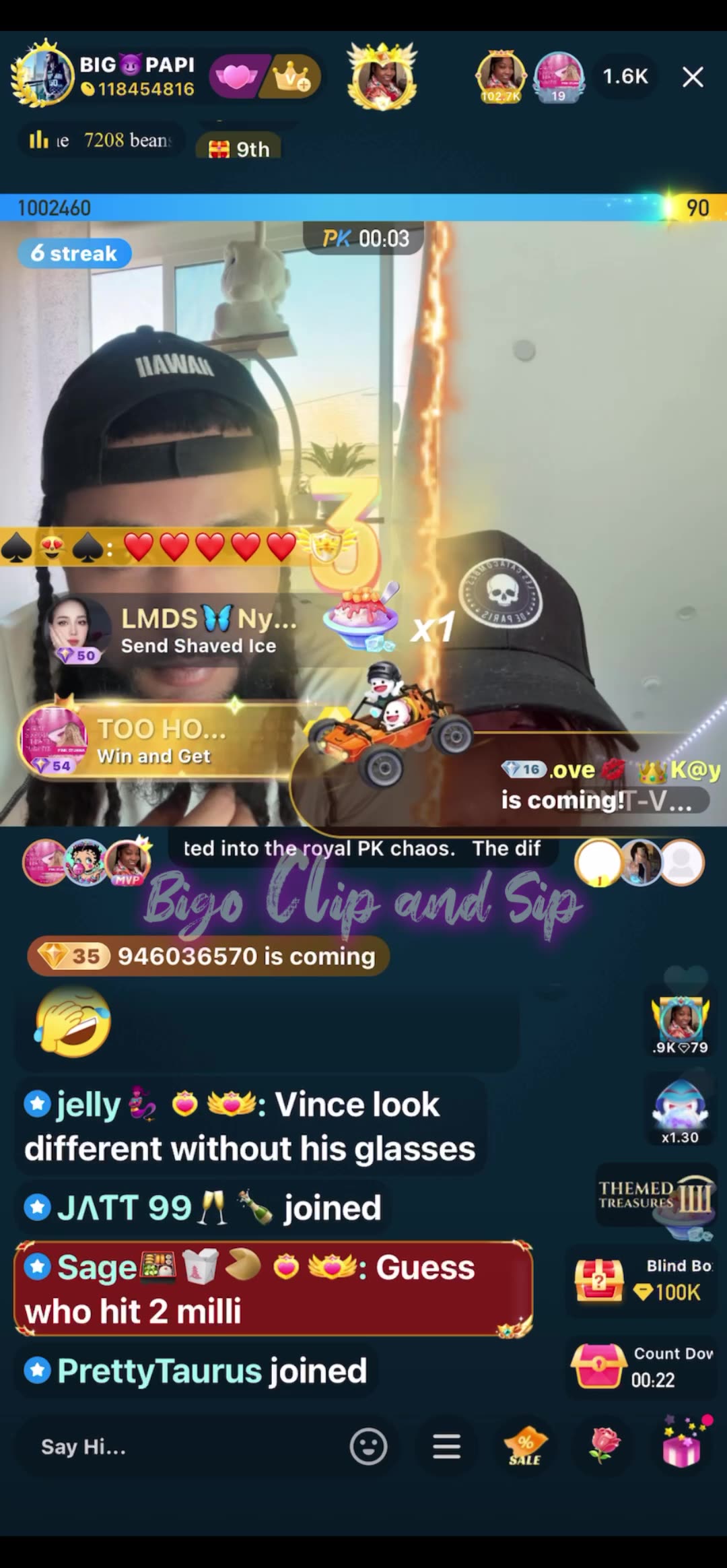 Papi talks to Vince about time spent with Moet in Cali 5/19/25 #bigoclipandsip