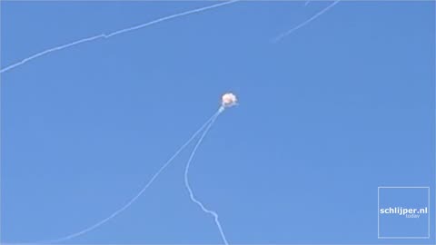 🇮🇱🇮🇷 Successful interception of an Iranian missile by two missiles simultaneously