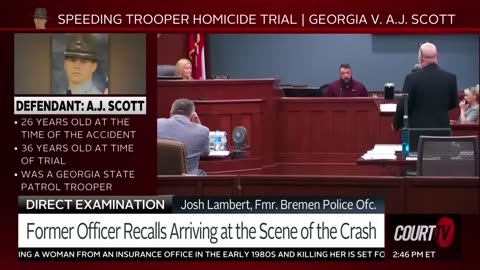 Bodycam Footage of Crash Scene Speeding Trooper Homicide Trial