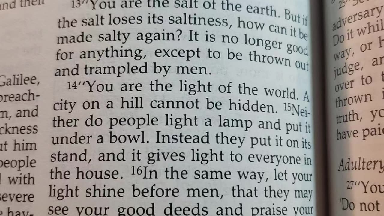 You Are The Light Of The World..