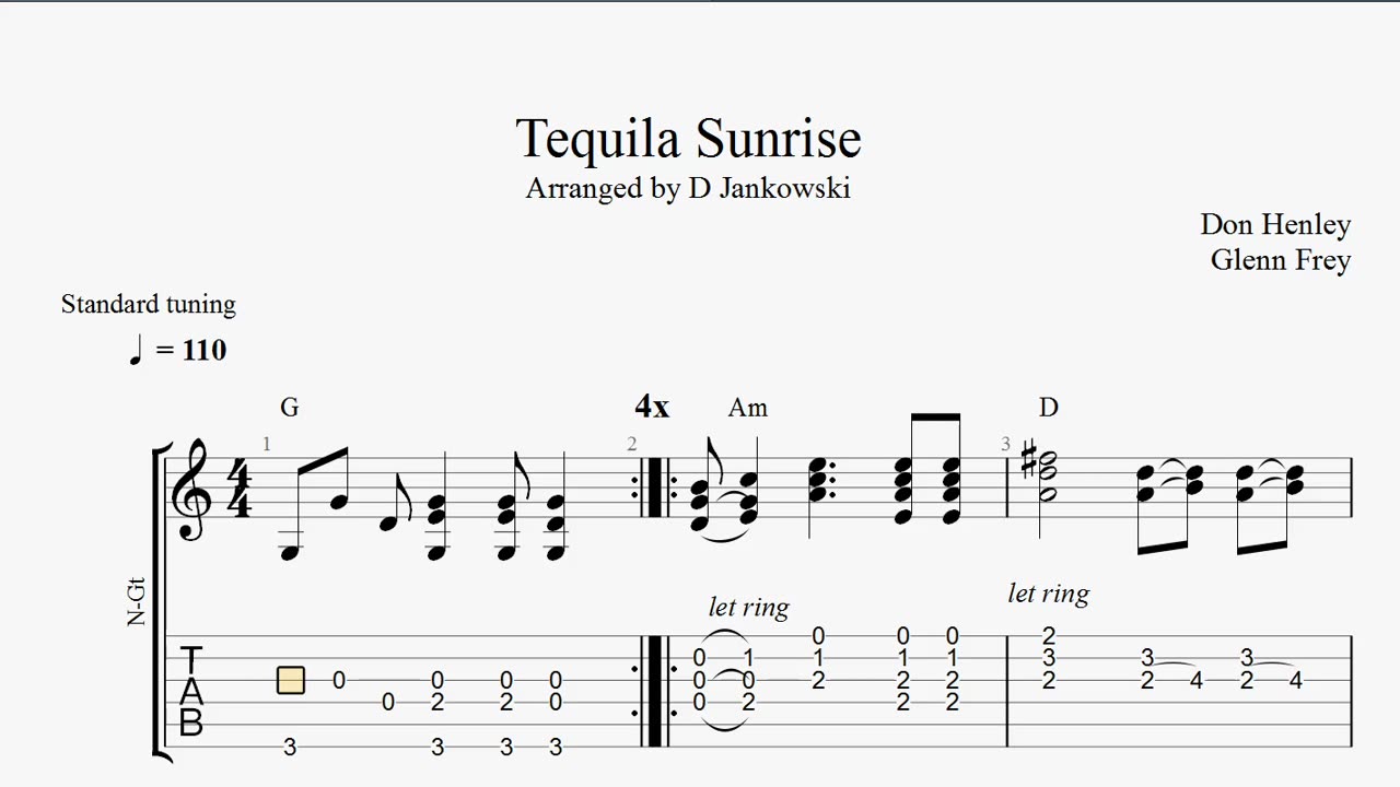 How to play Tequila Sunrise