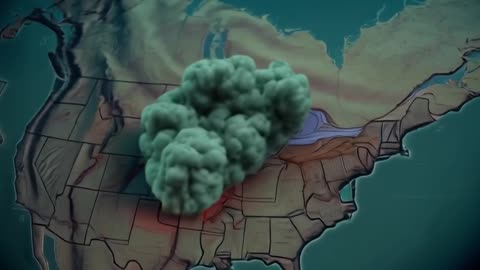 bomb blasting in America world map explain