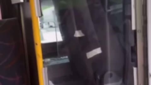 Bus driver refuses to drive on, before she pays for the ride. (strong language)