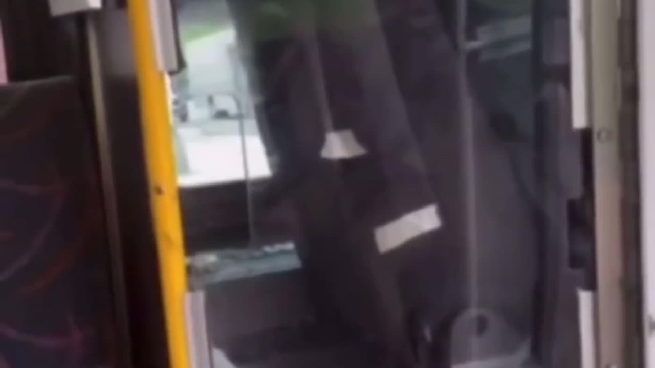 Bus driver refuses to drive on, before she pays for the ride. (strong language)