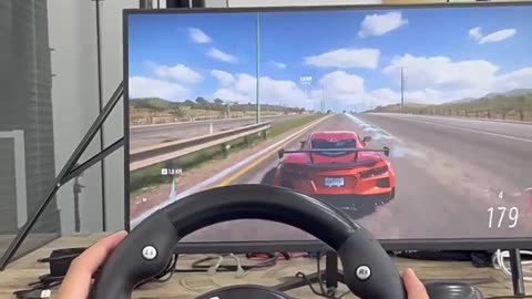 Driving video game lesson for beginners