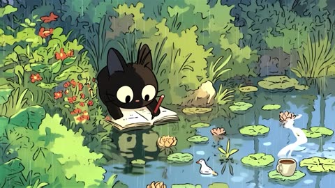 Less talk.... more action. Lo-fi for study, work ( with Rain sounds)