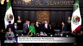 Fight breaks out between Mexican senate leaders as session ends