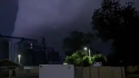 Eerie view of a mesocyclone spotted in Enderlin, North Dakota in June 2025