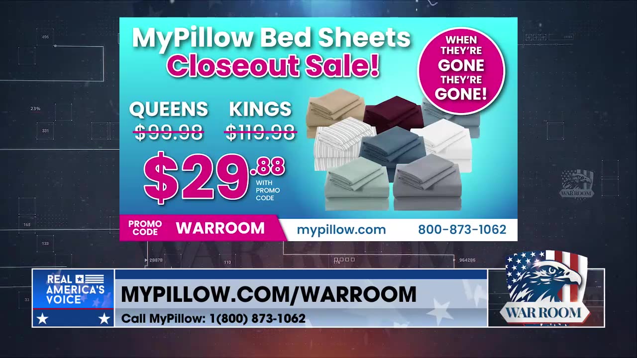 Order Your WarRoom Posse Exclusive Deals Today! Only At MyPillow.com/warroom