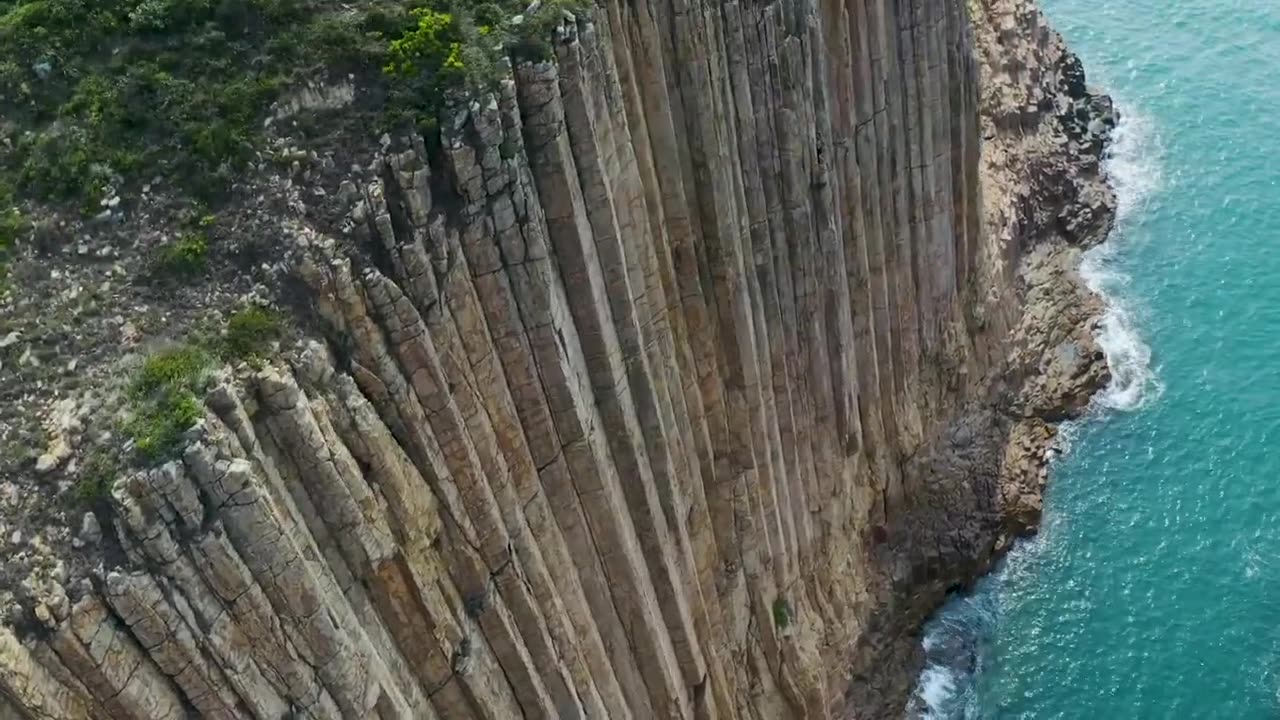 4k beautiful tropical beach cliffs