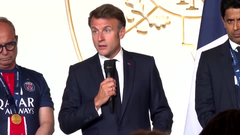 Macron calls violent clashes after PSG's win 'unacceptable'