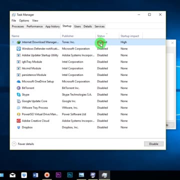 tweak programs that start at boot