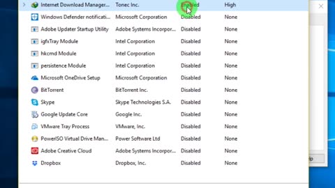 tweak programs that start at boot