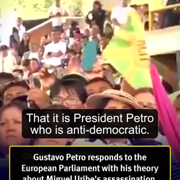 Gustavo Petro responde al Parlamento Europeo con su teoría sobre el asesinato de Miguel Uribe