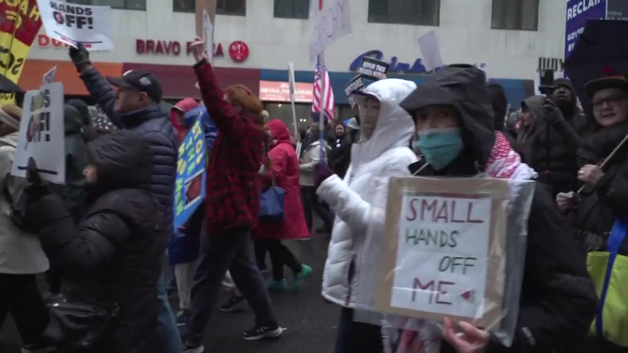 Hands off' protests against Trump and Musk in New York and Washington