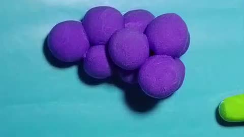 How to make a china mitti craft for purple grapes 🍇 for clay